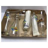 (J) 6  Assorted Beer or Cocktail Glasses