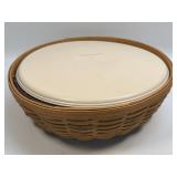 (H) Longaberger 13.5ï¿½ Round Bowl with Hard