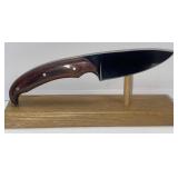 (H) NWTF Fixed Blade Knife with Leather Sheath