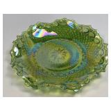 (H) Vintage Indiana Glass ~ Pinwheel ~ Iridescent