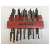 (K) CRAFTSMAN Boring Flat Drill Bit Set 13 pc