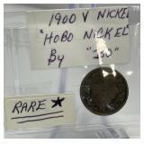 1900 V Nickel ï¿½Hobo Nickelï¿½ Rare by ï¿½BOï¿½