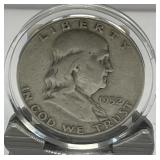 1952-D Silver Franklin Half Dollar