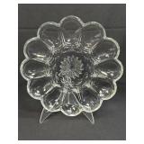 (K) Vintage Anchor Hocking Round Clear Glass