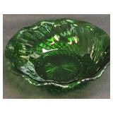 (L) Vintage Anchor Hocking Emerald Forest Green