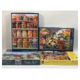 (L) 4 Assorted Puzzles As Pictured-All Have Been