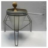 (J) Vintage Aluminum Kitchen Colander as Pictured
