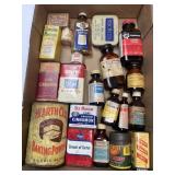 (J) Tray lot Consisting of Several Vintage Tins