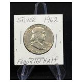 (SC) 1962 Franklin Silver Half Dollar 90% Silver