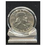(SC) 1959-D Franklin Silver Half Dollar 90%