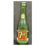 (H) Winston Salem 7 Oz. 7 Up Soda Bottle, 1950ï¿½s