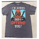 (D) Marvel Comics Deadpool Mens T Shirt Size