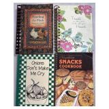 (K) 3 Assorted Cook Books and 1 Journal Notebook