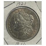 (SC)  1921 BU Morgan Silver Dollar 90% Silver