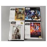 (I) 4 Assorted Puzzles as Pictured Star Wars
