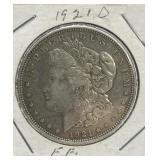 (SC) 1921-O EF Morgan Silver Dollar 90% Silver