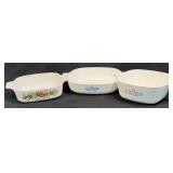 (D) 3 PCs of Corning Ware As Pictured