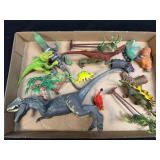 (L) Assorted Dinosaurs and Plants as Pictured