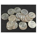 (SC) 20 Assorted Kennedy Half Dollars