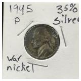 (SC) 1945 P War Nickel 35% Silver