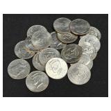 (SC) 19 Assorted Kennedy Half Dollars