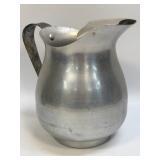 (H) Vintage Pure Aluminum Water Pitcher Drink