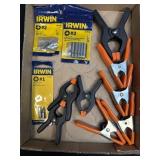 (J) Assorted Clamps and Phillips Power Bits