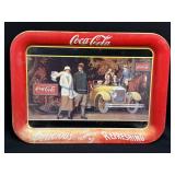 (K) Vintage 1987 Coke Coca-Cola Tray "Touring