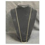 (SC) 24ï¿½ 14K Gold Necklace 3 Grams