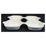 (H) Set of 4 Vintage Corning Ware P-41 Blue