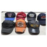 (M) 7 Assorted Ball Caps Including Harley
