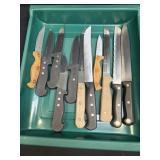 (D) Several Assorted Knives As Pictured