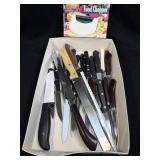 (D) Several Assorted Knives and NIB Food Chopper