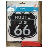 (J) Route US 66 Sticker and NRA Knife