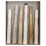 (J) 6 Assorted Hammer Handles