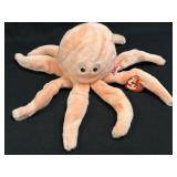 (L) TY Beanie Baby INKY the Octopus Plush