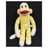(L) Vintage 2010 Street Players Plush Sock Monkey