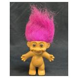 (L) Vintage Russ Troll Doll Purple Hair 1990s