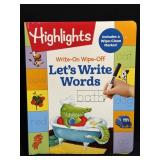 (L) Highlights Write-On Wipe-Off Words Book With