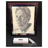 (J) Carlton Heston 1959 Signed Picture and NRA