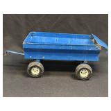 (L) Vintage Ertl Farm Tractor Blue Flare Side