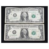 (SC) 2 $1 Star Notes As Pictured