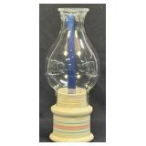 (K) McCoy Pottery Pink and Blue Candle Lamp