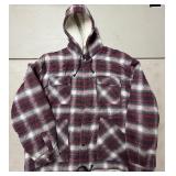 (L) Mens Padded Hooded Sherpa Fur Lined