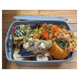 (I) Storage Tote Full of Fall Decorations