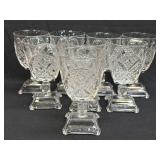 (H) Set of 8 EAPG Goblets Adams & Co No. 84