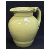 (H) Green Pottery Pitcher