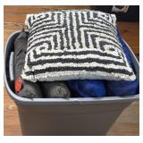 (H) Gray 18 Gallon Sterilite Container With