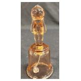 (H) Vintage Pink/Peach Depression Glass Child