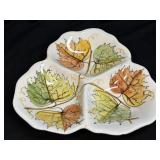 (I) Leaf Pattern Divided Server Made in Italy